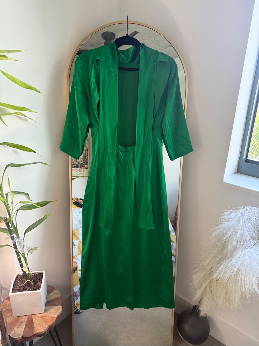 J. Crew Collection 100% silk open-back charmeuse dress - Picture 7 of 9